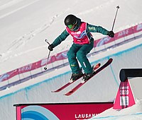 Mia Rennie beim Slopestyle-Wettbewerb