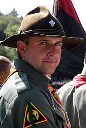 A participant at the 2nd Ukrainian Scout Jamboree, 2009
