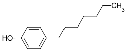 Strukturformel von 4-Heptylphenol