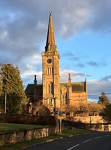 Alyth Parish Church viewed from the west
