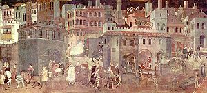 Ambrogio Lorenzetti, The Allegory of Good Gove...