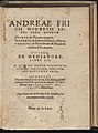 Andreae Fricii Modrevii Libri tres 1562