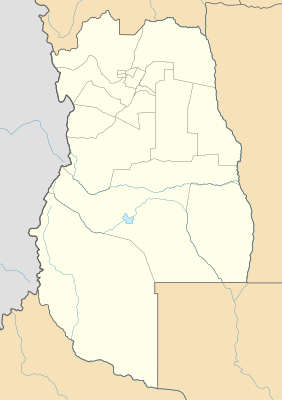 Mapa de localización de Provincia de Mendoza