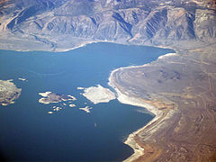 Areal view of Mono Lake
