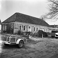 Het voormalige schathuis in 1969, enkele jaren voor de sloop in 1976