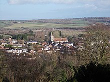 View of Brading from Brading Down Brading, Isle of Wight, England (2).jpg