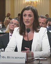 Cassidy Hutchinson testifying before the committee on June 28, 2022 Cassidy Hutchinson Jan 6 Hearing.jpg