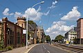 Chemnitz, vista en la calle (la Annabergstraße) cerca la Zaungasse