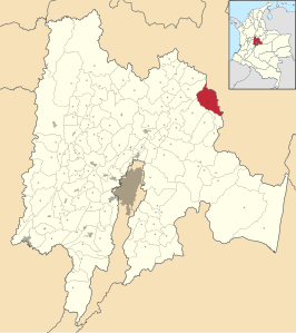 Locatie van Villapinzón