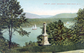 Pre 1898 post card showing the monument's original location on the edge of The Plain