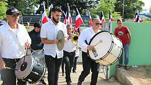 Dominican Republic people in Duarte province. Dominican Republic people, San Francisco de Macoris music culture.jpg