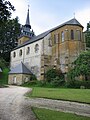 Église vue du château.