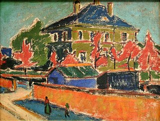 Villa à Dresde d'Ernst Ludwig Kirchner (1909).