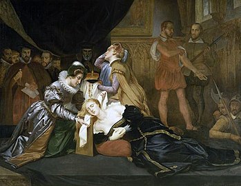 A execución de María I de Escocia.