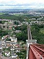 Blick über North Queensferry von der Forth Bridge