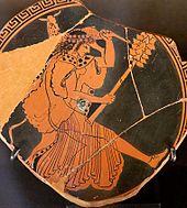 Maenad depicted in red-figure cup, ca. 480 BC, Louvre