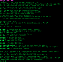 Description de l'image GNU gdb 12.1 screenshot.png.