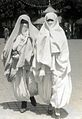 Two veiled Arabic women wearing chalwars, 1932