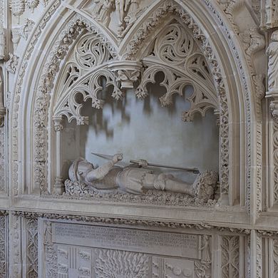 Monumento funerário de D. Duarte de Meneses, c. 1465, Museu Arqueológico de S. João de Alporão