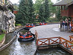 Rundladestation des Mountain Rafting im Heide-Park