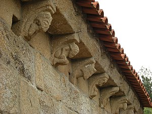 Humans and beasts at Chaviães Church.