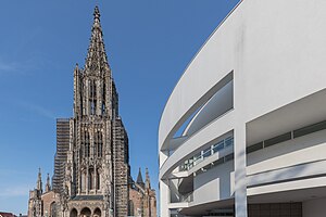 28. Platz: Poco a poco mit Münster und Stadthaus in Ulm