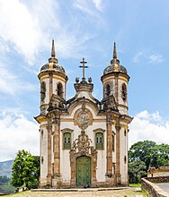 Church of São Francisco de Assis in Ouro Preto, Brazil, 1749 – 1774, by Aleijadinho