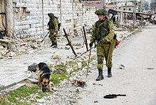 Russian sappers in Aleppo on 16 December 2016 International Mine Action Center in Syria (Aleppo) 07.jpg