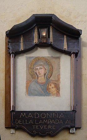 Madonna della Lampada. Kopia av ikonen som återfinns i kyrkan.