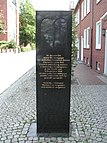 Gedenkstein für die niedergebrannte Synagoge in Emden