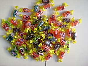 An assortment of Jolly Rancher candies