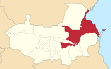 Location in the Terek Oblast