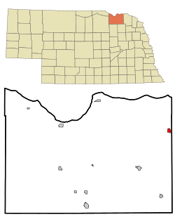 Location of Crofton, Nebraska