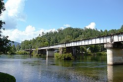 Knoxville Southern Railroad Bridge over the Hiwassee River in Reliance.