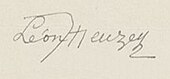 signature de Léon Heuzey