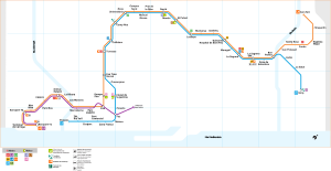 A Barcelonai metró 9-es és 10-es vonal útvonala