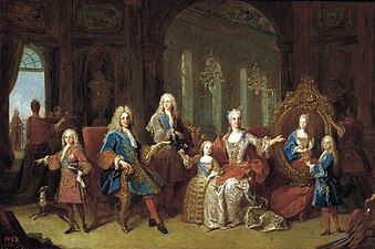 La familia de Felipe V, en 1723. Museo del Prado.