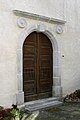 Porte du temple protestant.