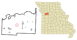 Location of Mayview, Missouri