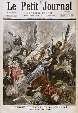 « Incendie du Bazar de la Charité. Le sinistre. »Le Petit Journal. 10 mai 1897.