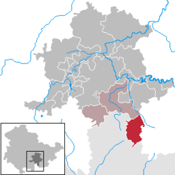 Läget för kommunen Lehesten i Landkreis Saalfeld-Rudolstadt