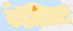 Разположение на Чорум в Турция