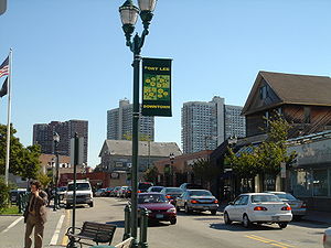main street of Fort Lee in NJ