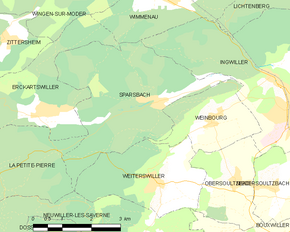 Poziția localității Sparsbach