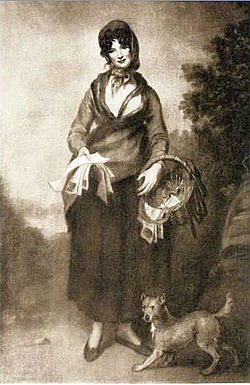Мария Стелла леди Ньюборо как цыганка (с картины, находящейся в Глинлливоне Glynllifon)