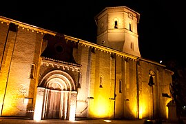 Éclairage nocturne de l'église