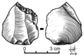 Microburin (sous-produit caractéristique de la fabrication de microlithes)