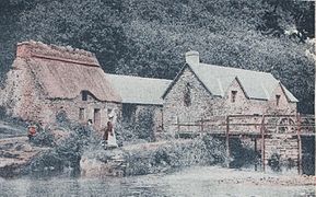 Le moulin du Bois d'Amour en 1921.