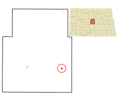 Location of Goodrich, North Dakota