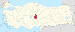 Nevşehir ili xəritədə